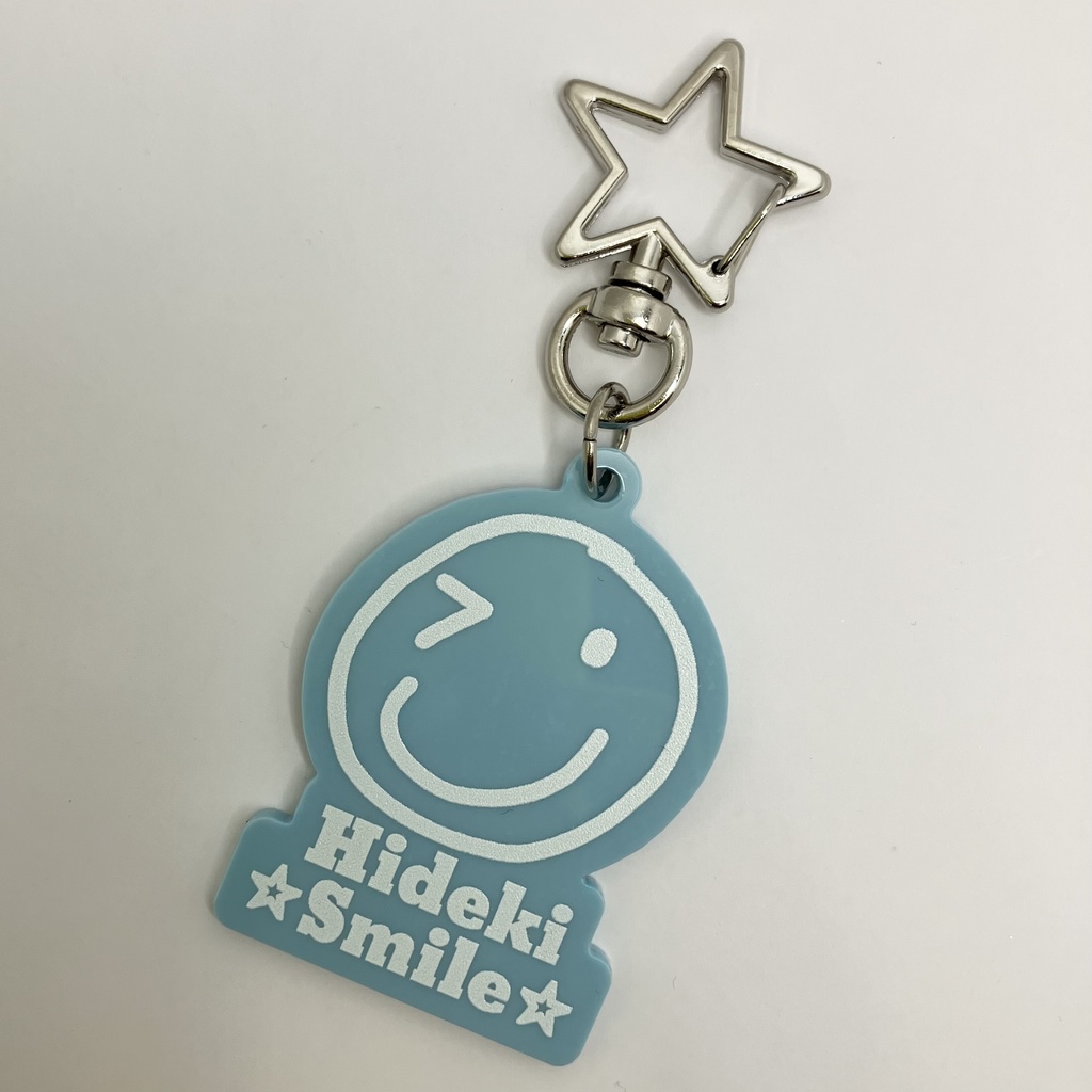 Hideki Smileキーホルダーブルー