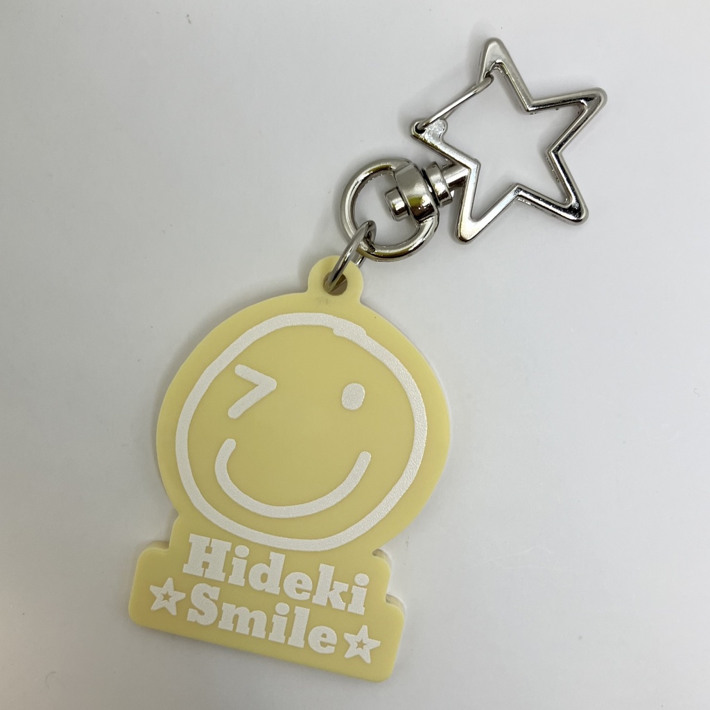 Hideki Smileキーホルダー黄色
