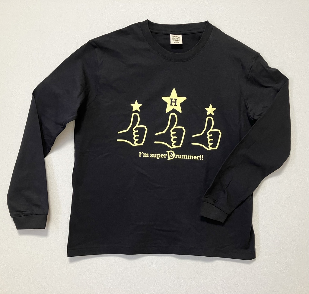SサイズI'm super DrummerロンT