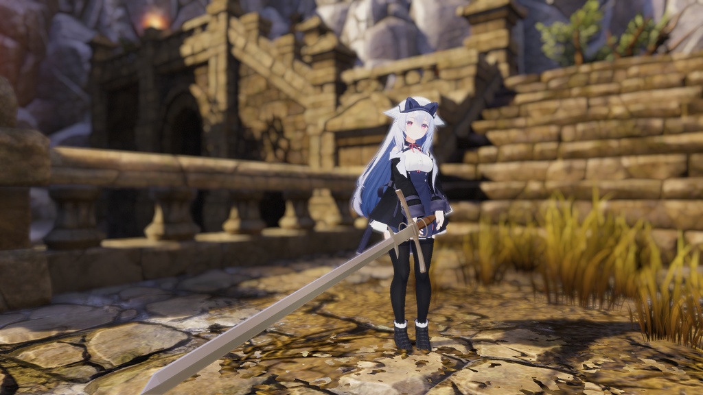 【3Dモデル】Zweihander/Flamberge