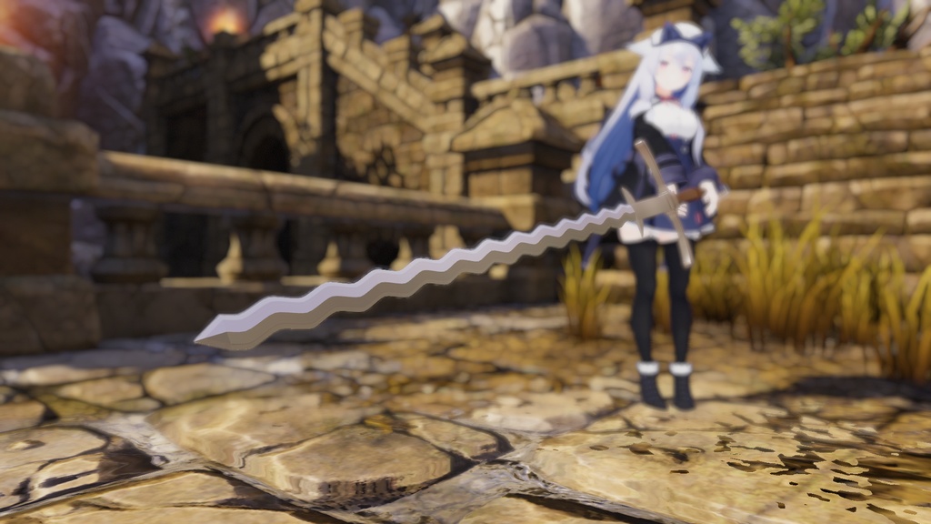 【3Dモデル】Zweihander/Flamberge