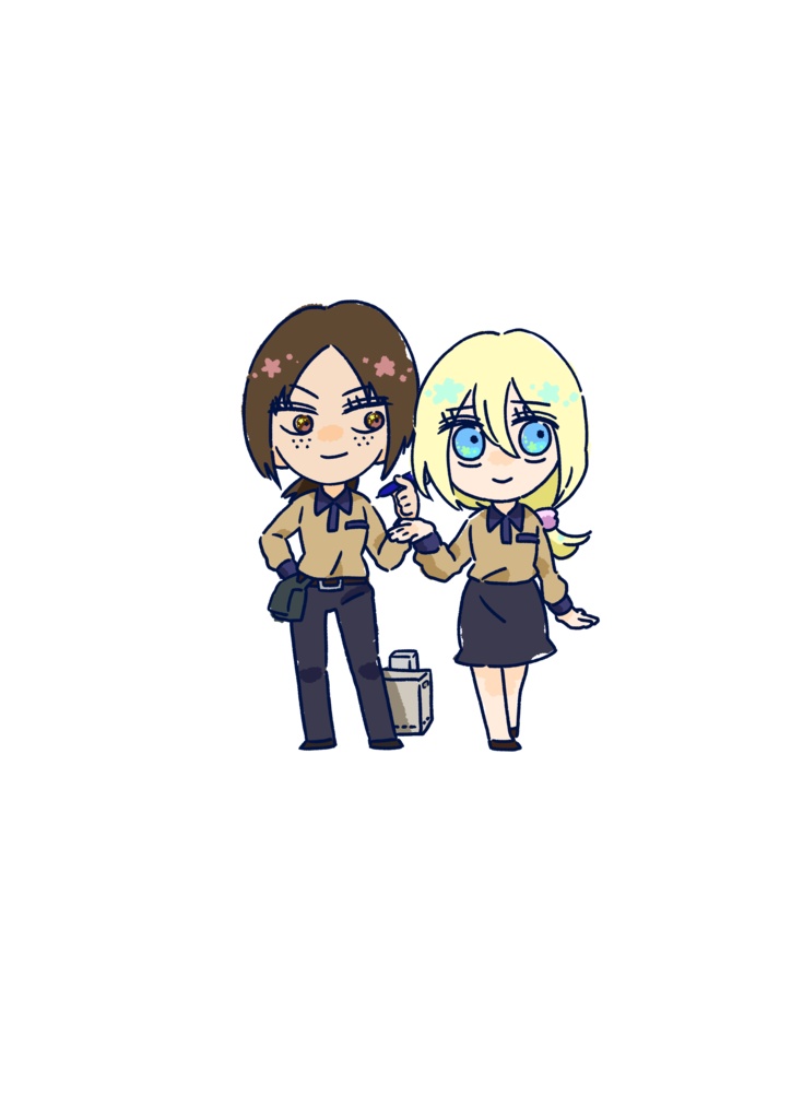ユミル＆クリスタアクリルキーホルダー