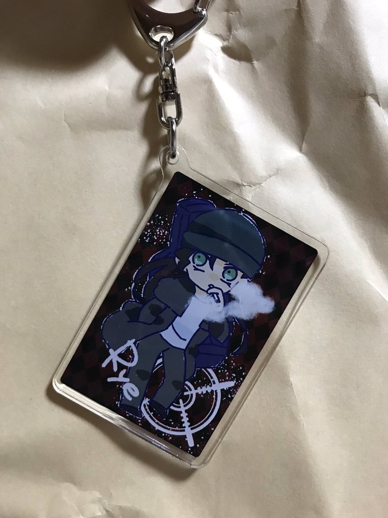 組織アクリルキーホルダー