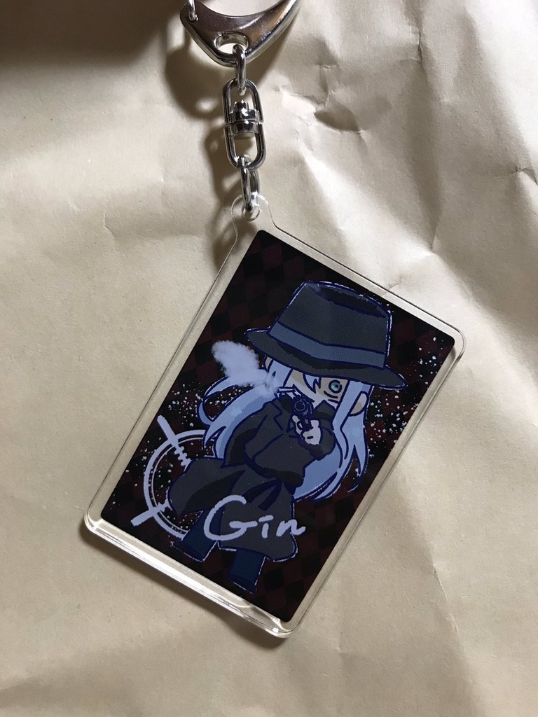 組織アクリルキーホルダー