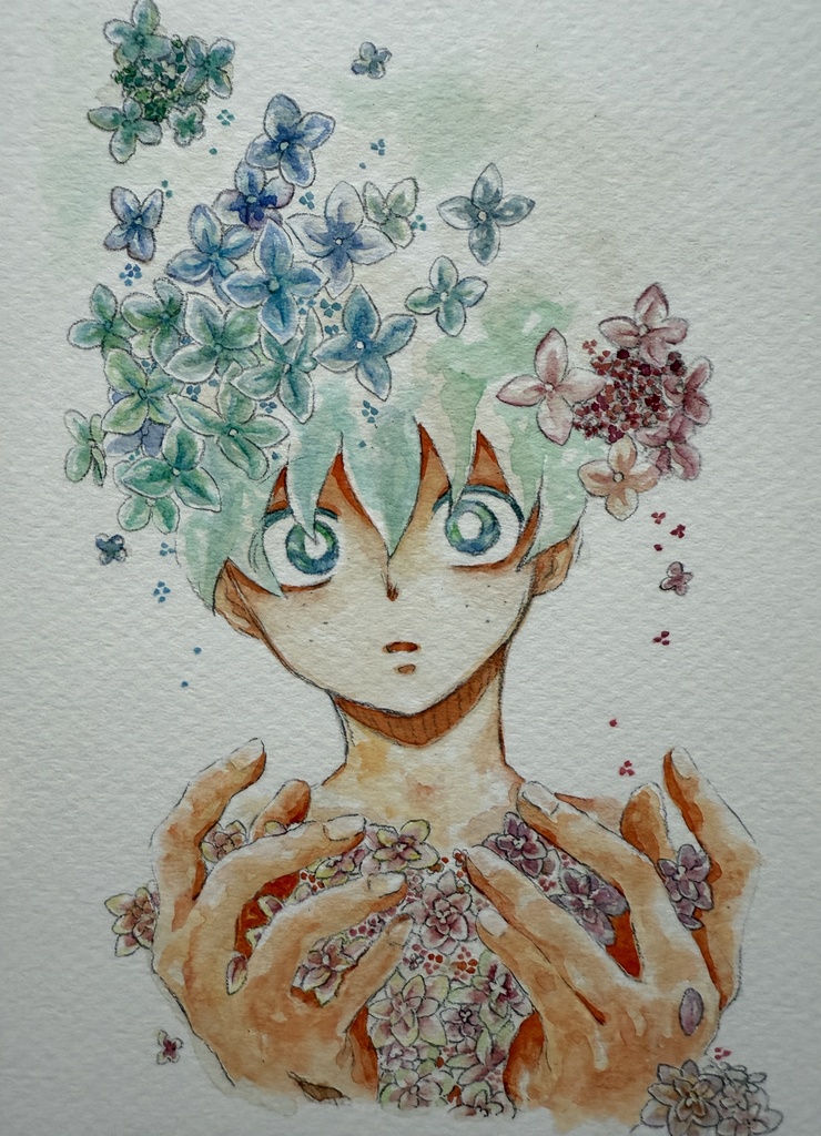 水彩イラストボード