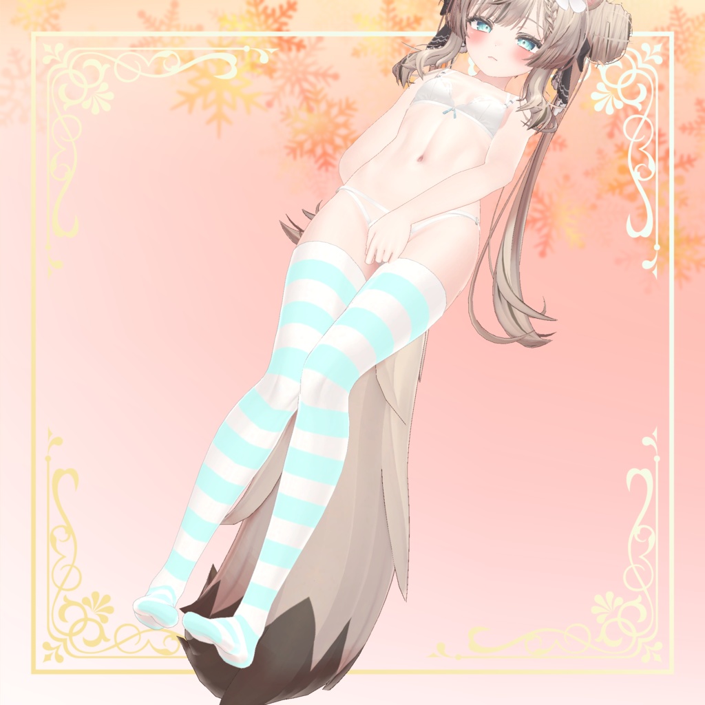 マヌカ専用 縞々ニーソテクスチャ