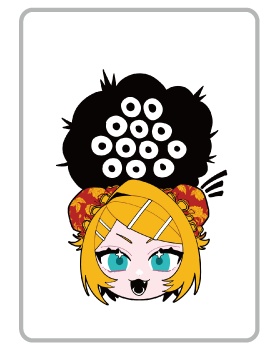 一索風リンちゃん麻雀牌キーホルダー