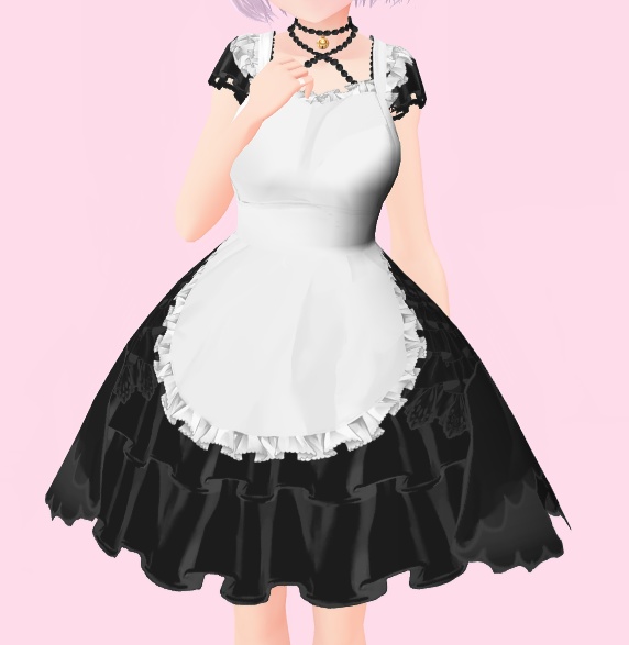 Vroid B Made 重ね着用 メイドさん風フリルエプロン White Ruffled Apron Like A Maid Julicosatelier By Juliconyan Booth