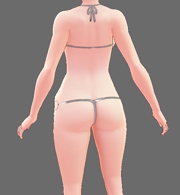 #VRoid β-made:Tバックリングマイクロビキニ水着/T-back Microkini Swimwear