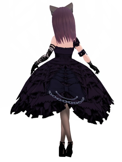 #VRoid正式版(stable ver.)&Beta:パンクロックゴシックドレスセット/Punkish Rock Gothic&Lolita Diva Dress Set