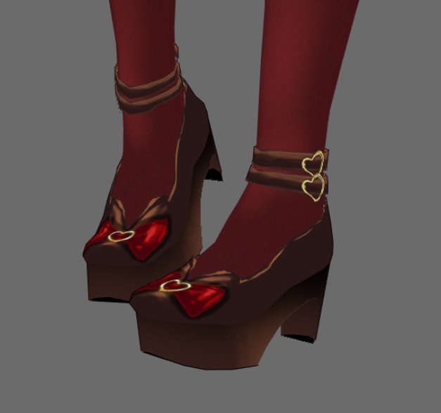 #VRoid正式版(stable ver.)&Beta:ハッピーバレンタイン❤チョコレートスイーツアイドルワンピース&靴セット/Valentine's Chocolate sweets idol onepiece&Shoes:セシル変身