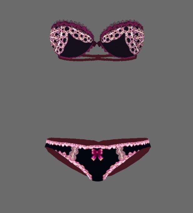 #VRoid正式版(stable ver.)&Beta:16種類のストラップレスブラジャー&ショーツセット/16kinds of bra&panty lingerie sets