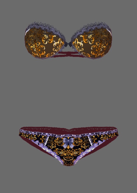 #VRoid正式版(stable ver.)&Beta:16種類のストラップレスブラジャー&ショーツセット/16kinds of bra&panty lingerie sets