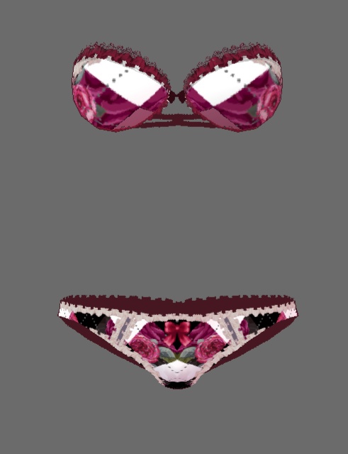 #VRoid正式版(stable ver.)&Beta:16種類のストラップレスブラジャー&ショーツセット/16kinds of bra&panty lingerie sets