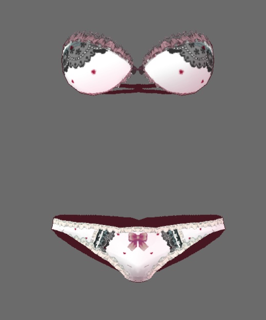 #VRoid正式版(stable ver.)&Beta:16種類のストラップレスブラジャー&ショーツセット/16kinds of bra&panty lingerie sets