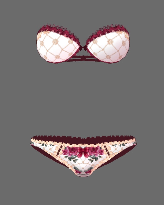 #VRoid正式版(stable ver.)&Beta:16種類のストラップレスブラジャー&ショーツセット/16kinds of bra&panty lingerie sets