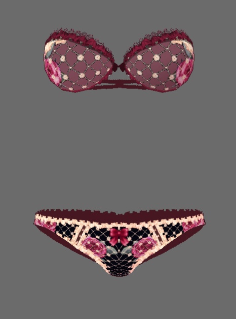 #VRoid正式版(stable ver.)&Beta:16種類のストラップレスブラジャー&ショーツセット/16kinds of bra&panty lingerie sets