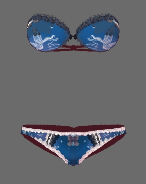 #VRoid正式版(stable ver.)&Beta:16種類のストラップレスブラジャー&ショーツセット/16kinds of bra&panty lingerie sets