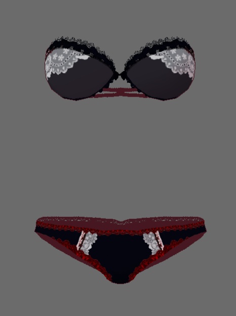 #VRoid正式版(stable ver.)&Beta:16種類のストラップレスブラジャー&ショーツセット/16kinds of bra&panty lingerie sets