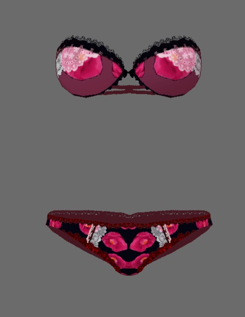 #VRoid正式版(stable ver.)&Beta:16種類のストラップレスブラジャー&ショーツセット/16kinds of bra&panty lingerie sets