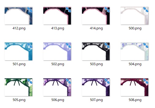 《2021.04.23Update‼》キッシュちゃんパンツパッチ用パンツテクスチャ24枚