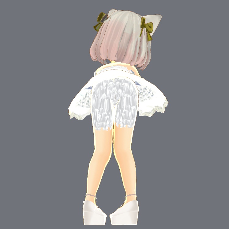 #セシル変身アプリ:フリルドロワーズ(黒&白)/Frill drawers(BL&WH) for Cecil Henshin App