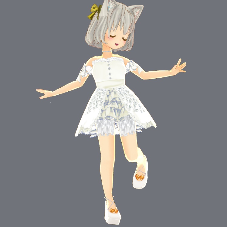 #セシル変身アプリ:フリルドロワーズ(黒&白)/Frill drawers(BL&WH) for Cecil Henshin App