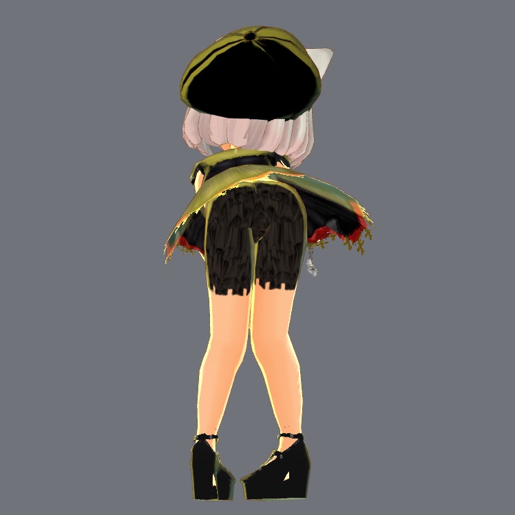 #セシル変身アプリ:フリルドロワーズ(黒&白)/Frill drawers(BL&WH) for Cecil Henshin App