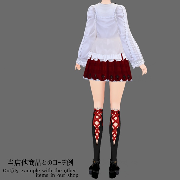 #VRoid正式版(stable ver.)&Beta:重ね着にも!シンプルロリィタブラウス/can use in Overlayerd Sytle!Simple Lolita Blouse #セシル変身