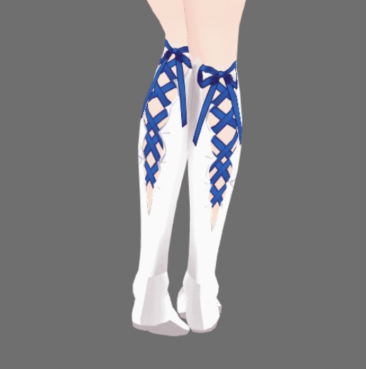#VRoid 正式版(stable ver.)&Beta:後ろ編み上げ(レースアップ)ニーソックス/Back Lace-up Knee Socks