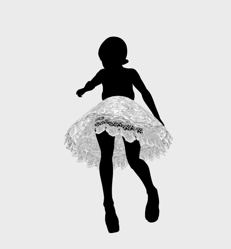 #VRoid :色替えできる基本のパニエ2種セット/Color changable Basic Paniers(Petticoats) :.vroidcustomitemファイルつき