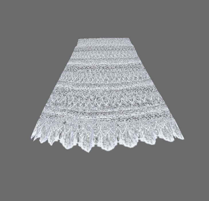 #VRoid :色替えできる基本のパニエ2種セット/Color changable Basic Paniers(Petticoats) :.vroidcustomitemファイルつき