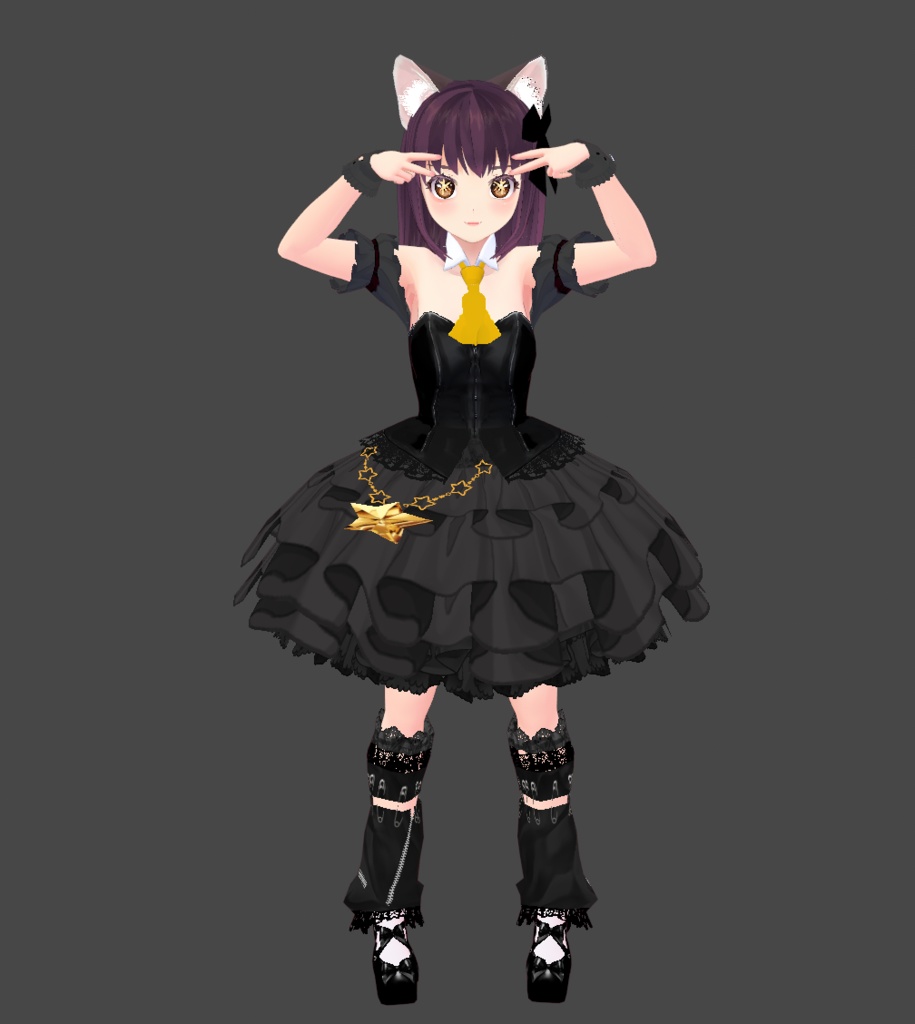 #VRoid:天才的なアイドル様っぽい星型瞳ハイライト/charismatic genius idol's starshape eye highlights