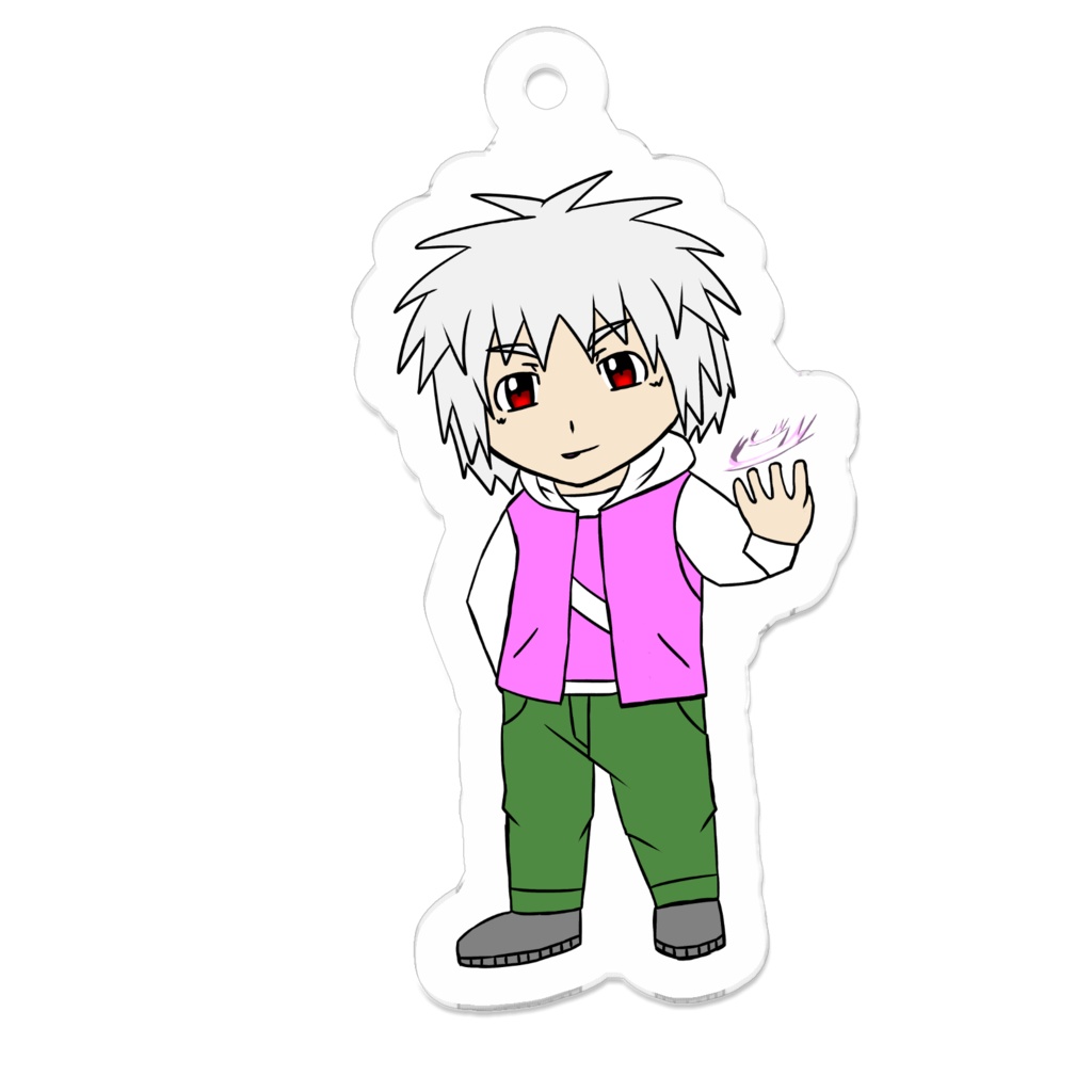 【星座・擬人化】兎座:白雪冬兎【アクキー】