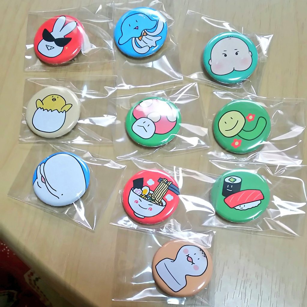 新作追加♪ゆる缶バッジ