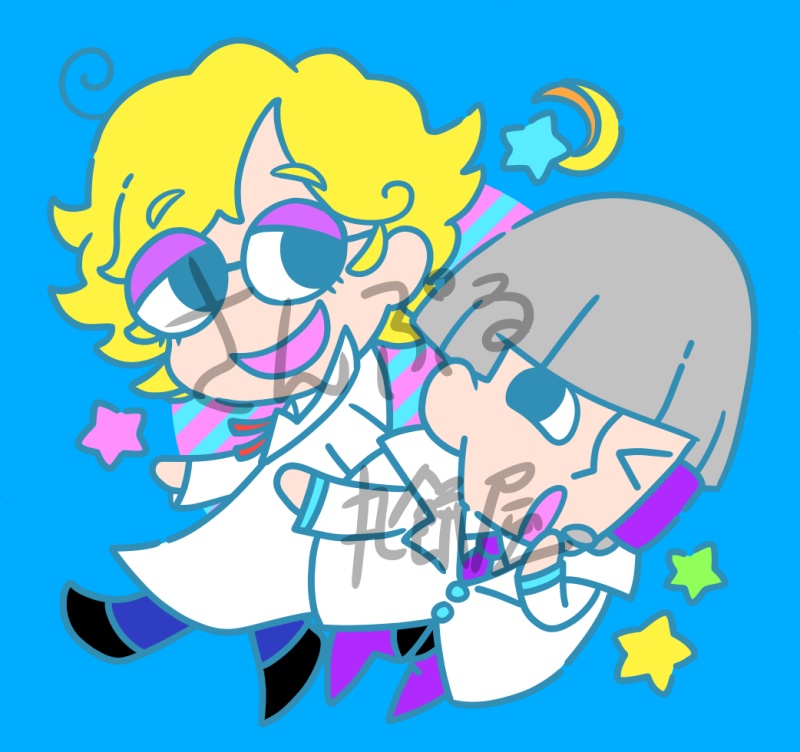 白衣組☆ファンシー宇宙アクキー
