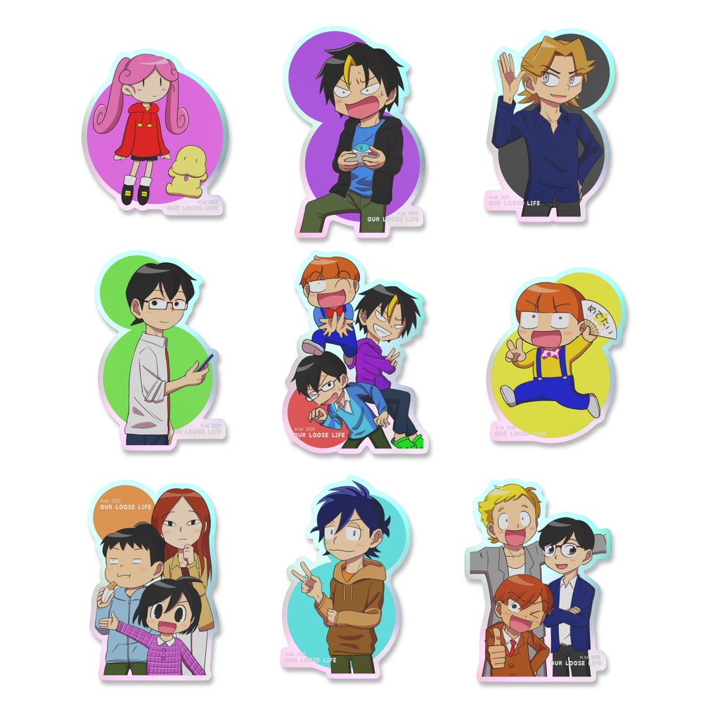 俺だらオーロラステッカー