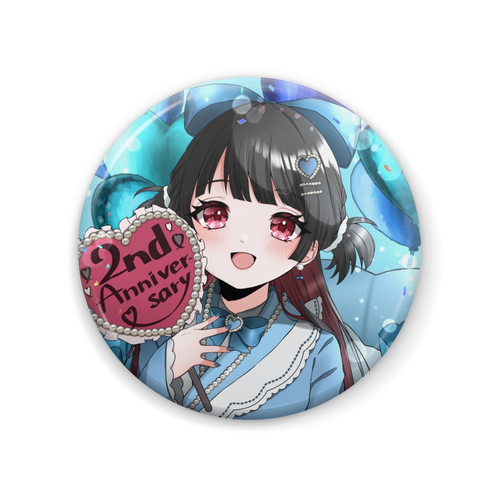 二周年記念缶バッジ