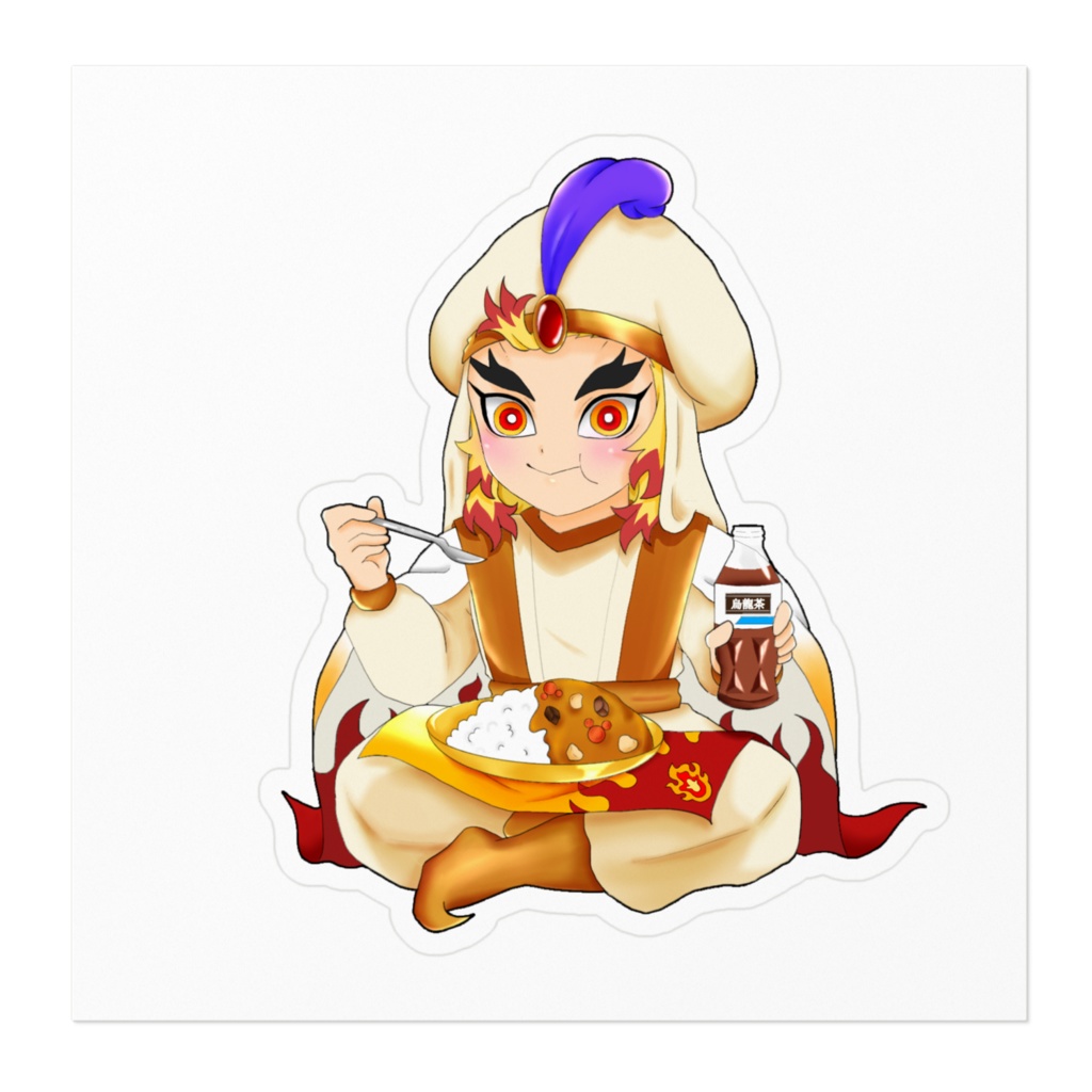 【鬼滅の刃】アラジン風 煉獄杏寿郎イメージ ステッカー