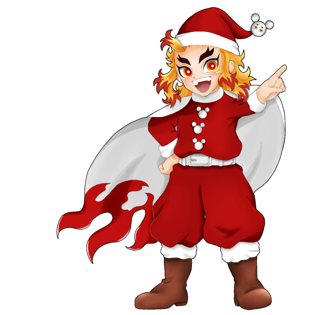 ※期間限定【鬼滅の刃】サンタさんコス煉獄杏寿郎イメージ アクリルキーホルダー