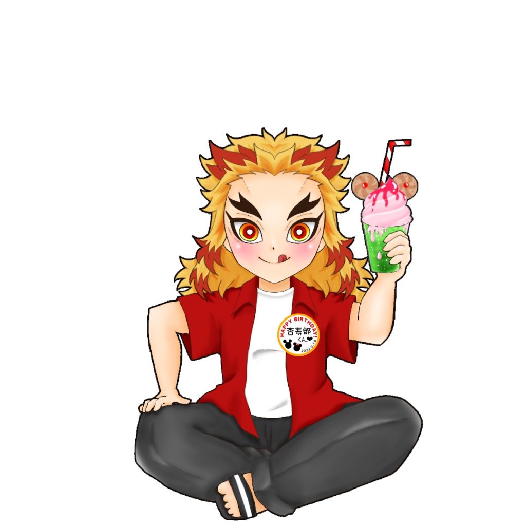 【鬼滅の刃】煉獄杏寿郎イメージ お誕生日2023ver. アクリルキーホルダー