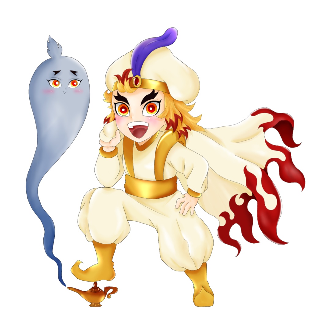 【鬼滅の刃】アラジン風 煉獄杏寿郎イメージ アクリルキーホルダー