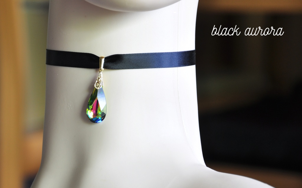 サマーフラワー&クリスタルチョーカー