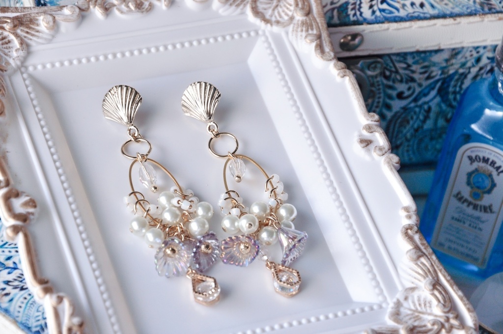 人魚の泡沫【ピアス&イヤリング】