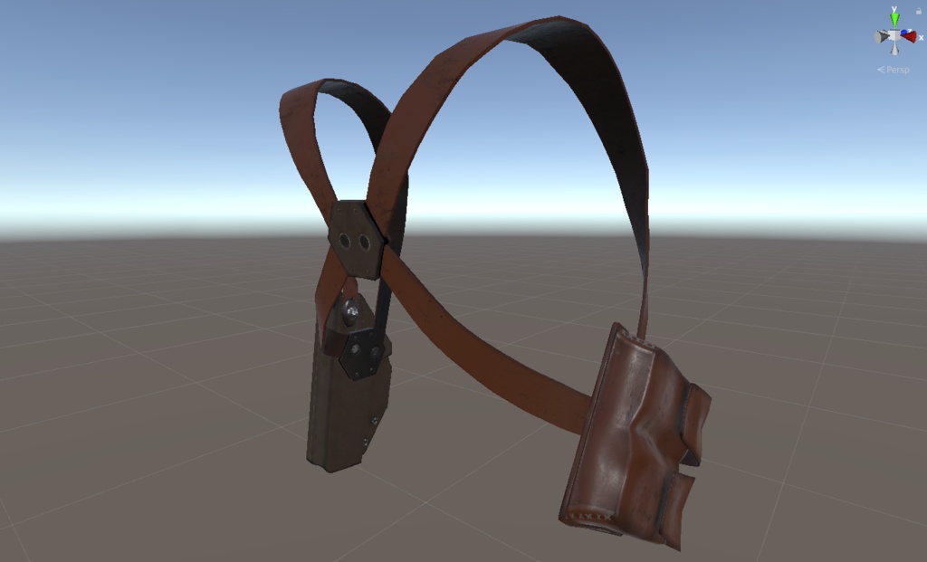 【VRChat向け】ショルダーホルスター