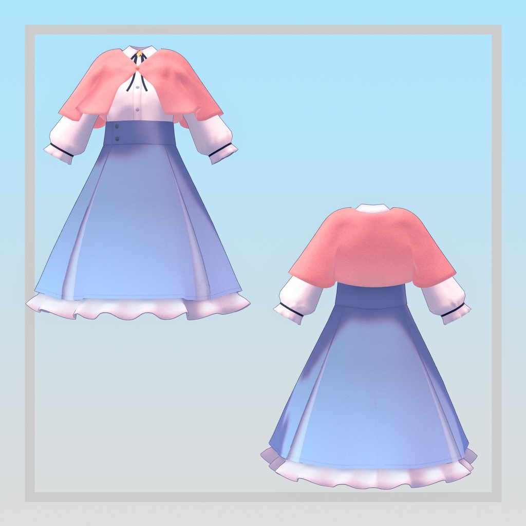 【3アバター対応】ひだまりお散歩コーデ