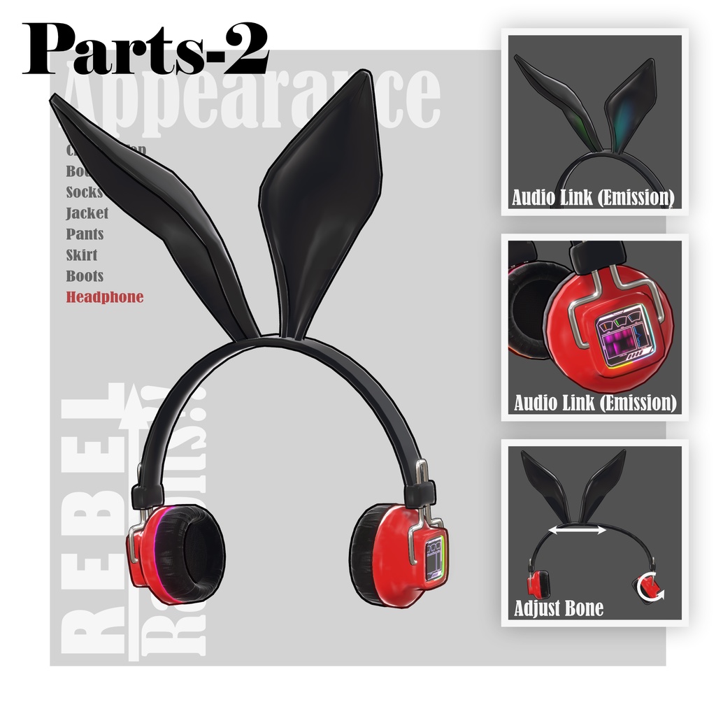 【VRC衣装】REBEL Rabbits!!