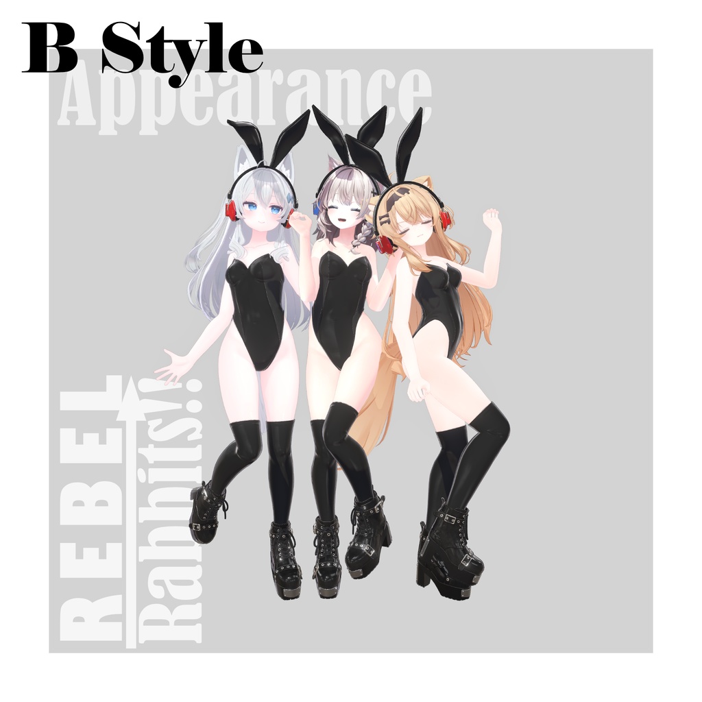 【VRC衣装】REBEL Rabbits!!