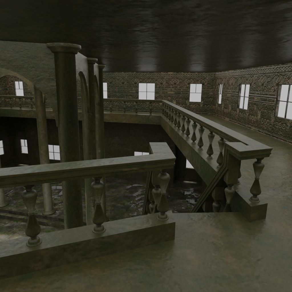 【ワールド】海底神殿【建物セット】