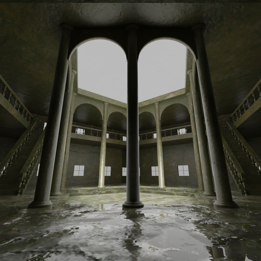 【ワールド】海底神殿【建物セット】